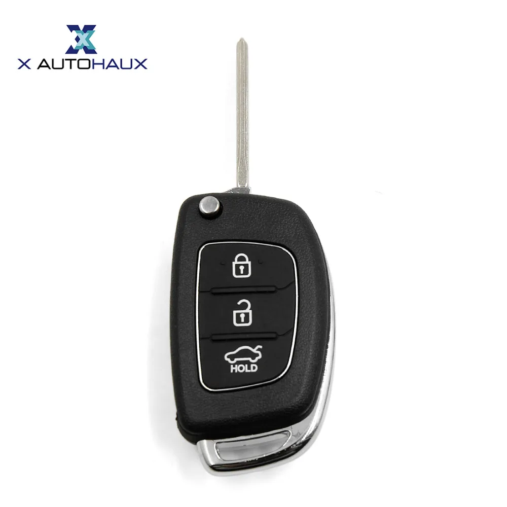 Carcasa llave plegable 3 botones Hyundai Santa Fe, Accent 2013-2015 - imagen 4