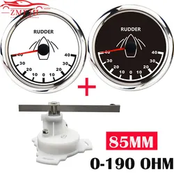Indicador ángulo timón 85mm 40L-40R retroiluminación roja 12/24V barco