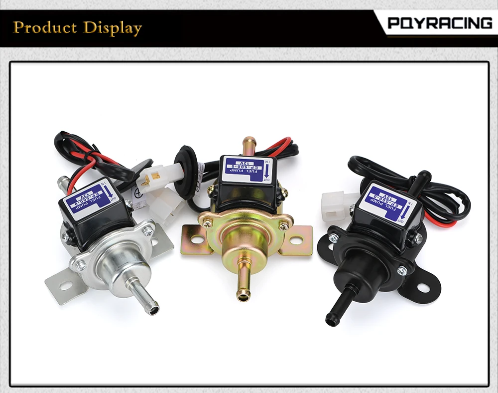 Conexiones de la bomba de combustible universal 12V