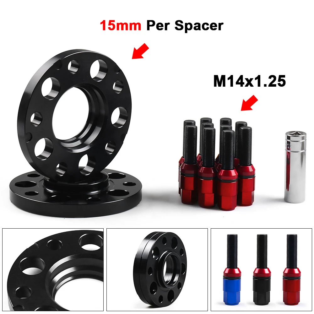 Espaciadores de rueda concéntricos 15mm 5x120 para BMW Serie F F10 F30
