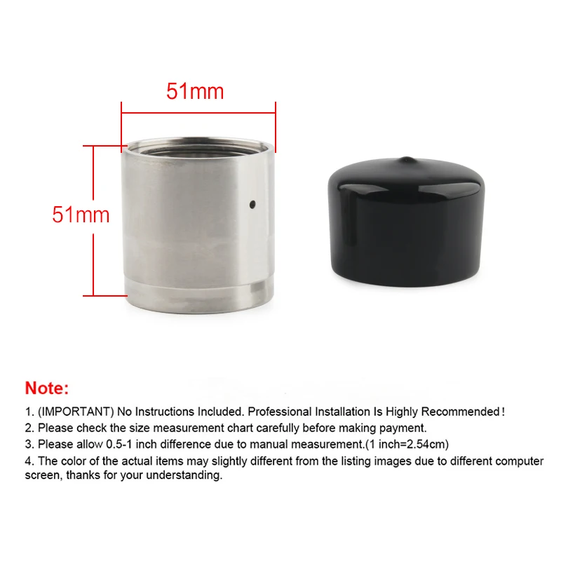 Kit tapa grasera acero inoxidable universal – rodamiento trailer 4/5 pernos - imagen 2