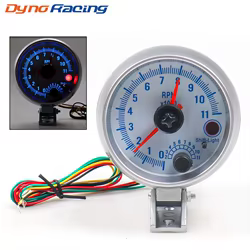Tacómetro para coche 95 mm de doble aguja, 0-11.000 rpm