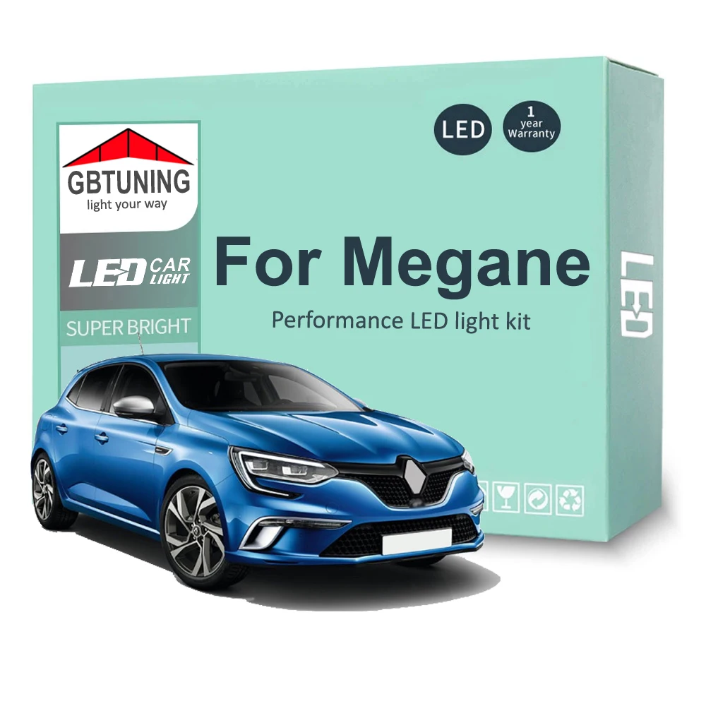Bombillas LED habitáculo Canbus Renault Megane MK1-MK4