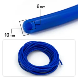 Tubo de vacío de silicona universal 4/6 mm azul y negro
