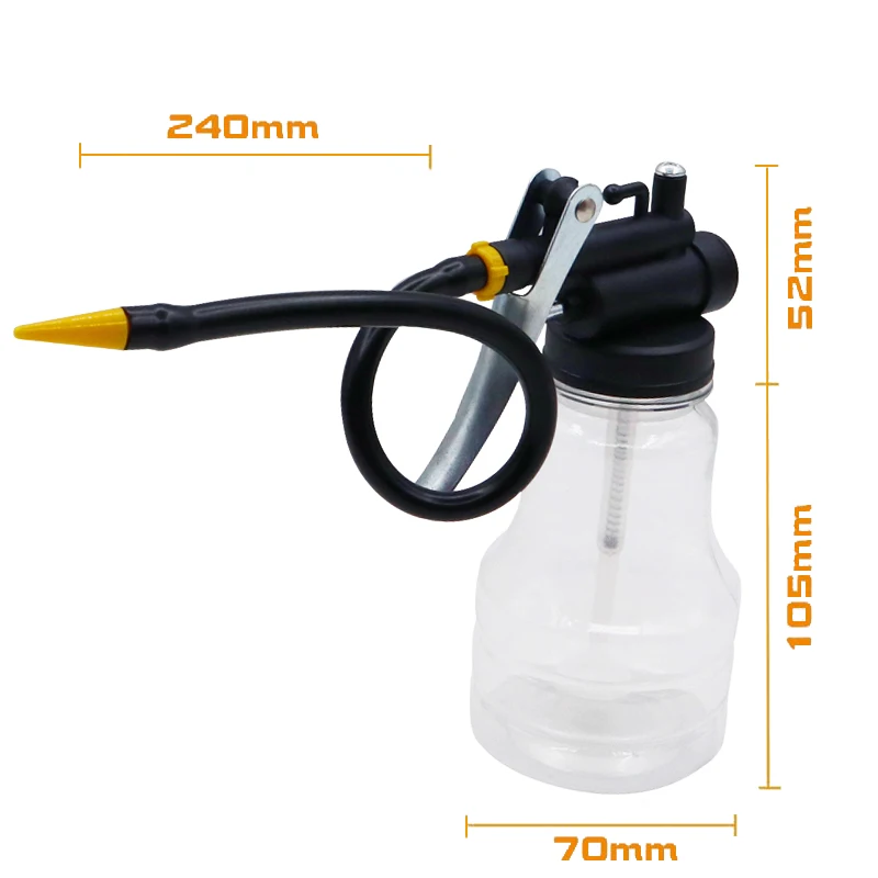 Pistola grasa alta presión 250ml lubricación depósito transparente - imagen 4