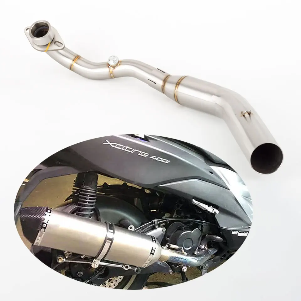 Tubo de enlace escape Kymco Xciting 400 S400i delantero