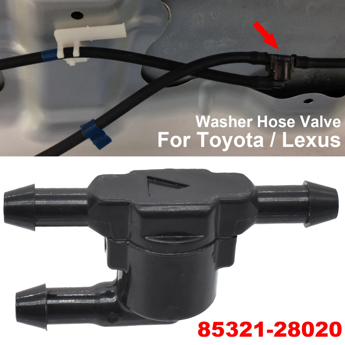 Válvula antirretorno lavaparabrisas 85321-28020 para Toyota Hilux
