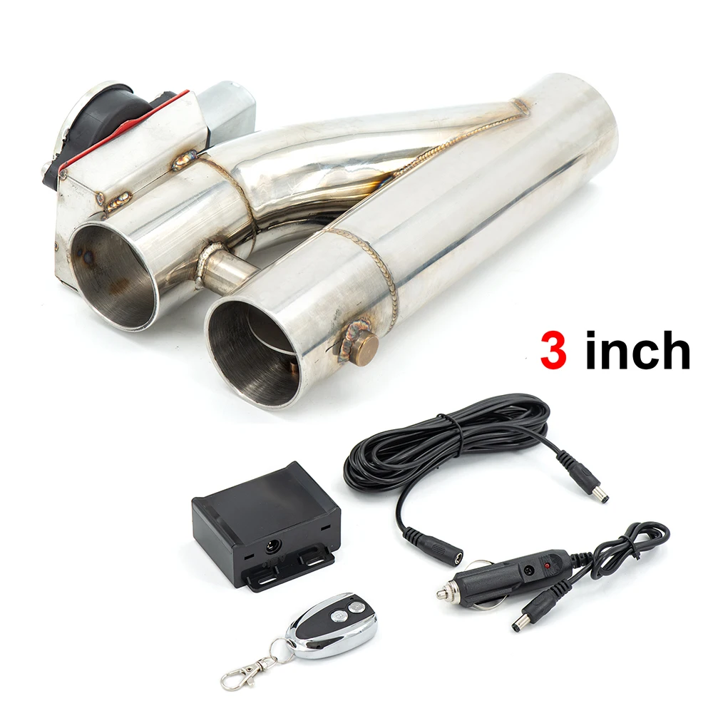 Válvula corte escape doble con mando a distancia – Kit silenciador 2.5"