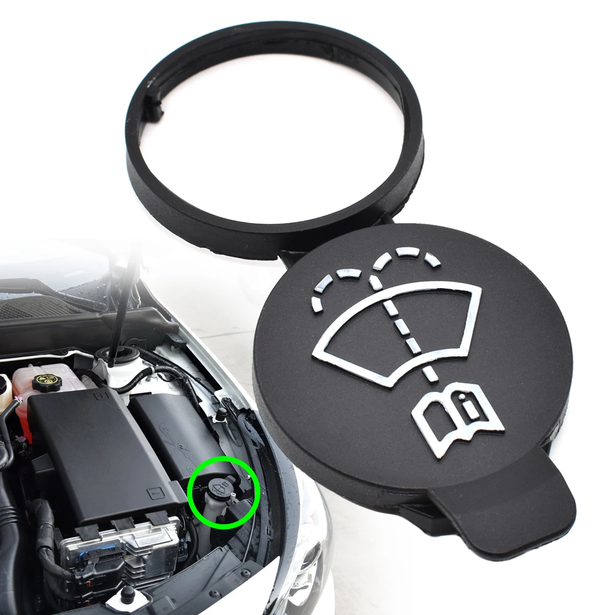Tapón depósito limpiaparabrisas Opel Adam, Corsa E y Astra J/K