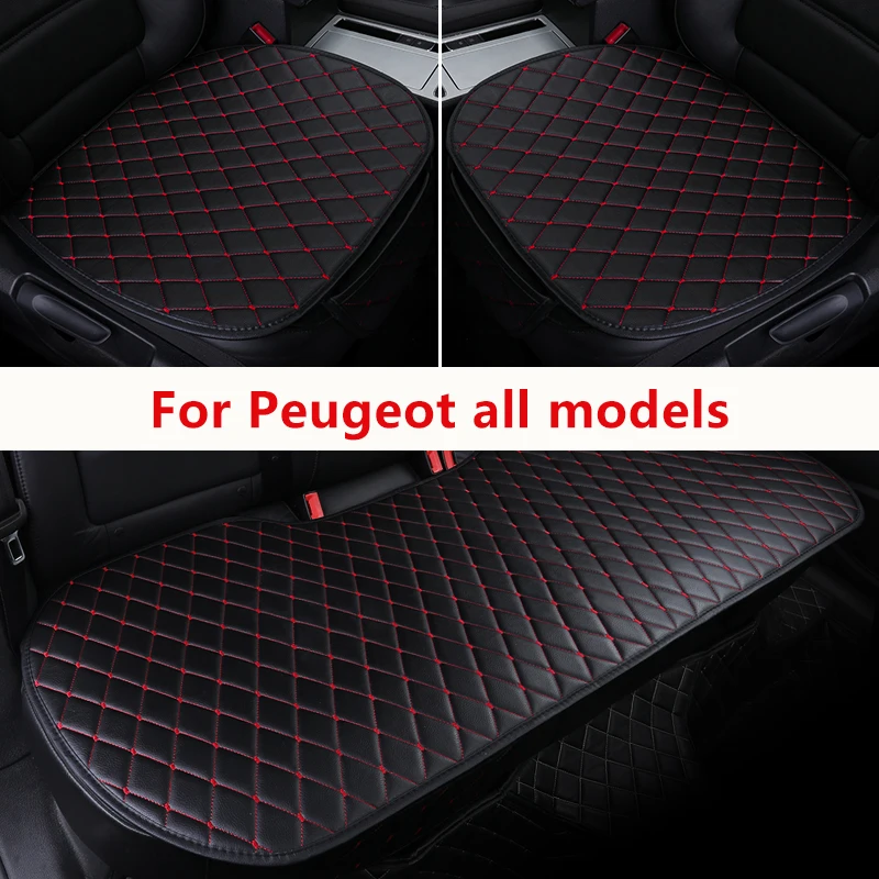 Fundas de asiento cuero PU universales para Peugeot 206 207 307 308