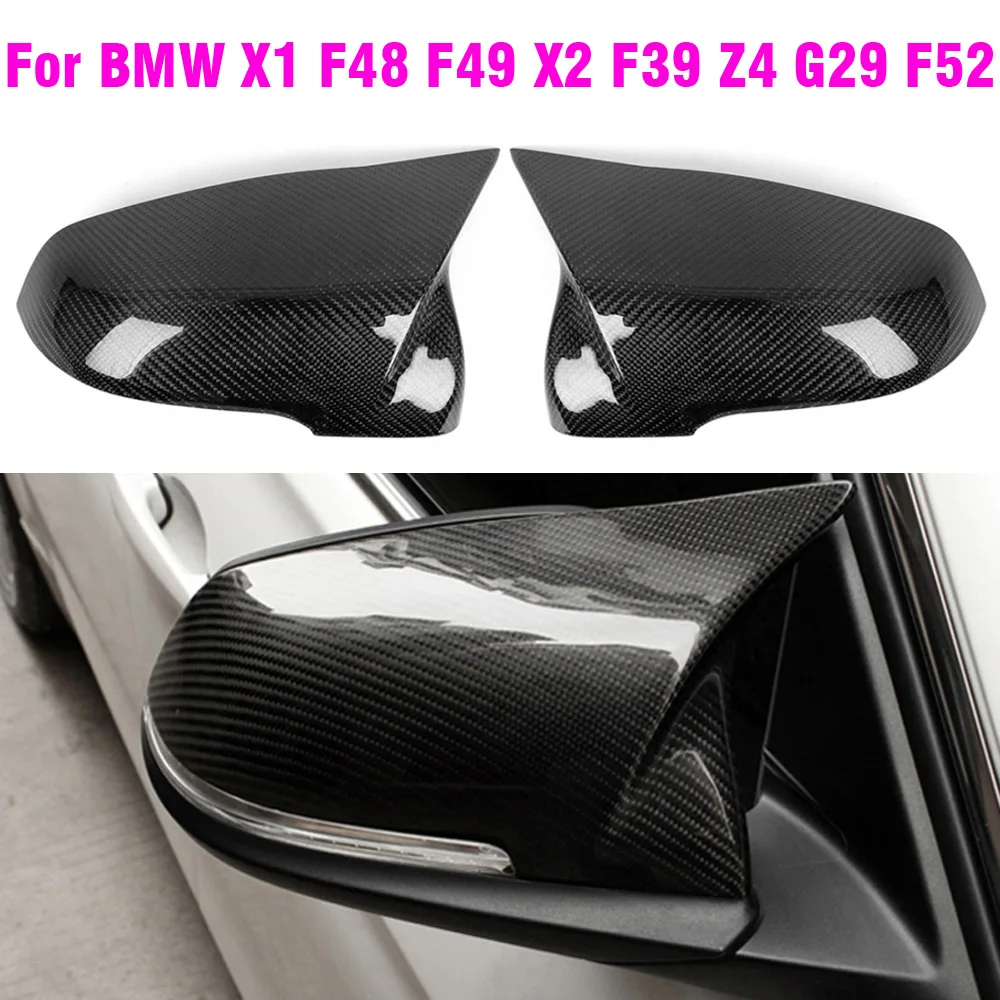Capuchones espejo fibra carbono negro brillo – BMW X1 F48 X2 F39 2 Series