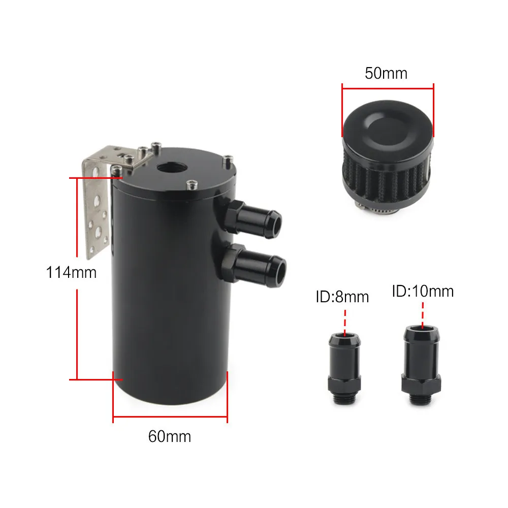 Depósito captura aceite Oil Catch Can aluminio universal - imagen 2