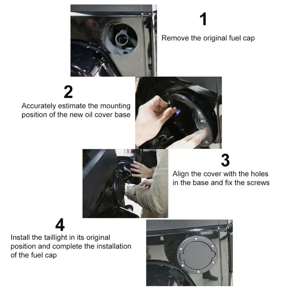 Tapa depósito combustible aluminio negro – Jeep Wrangler JK/JKU 2007-2018 - imagen 4