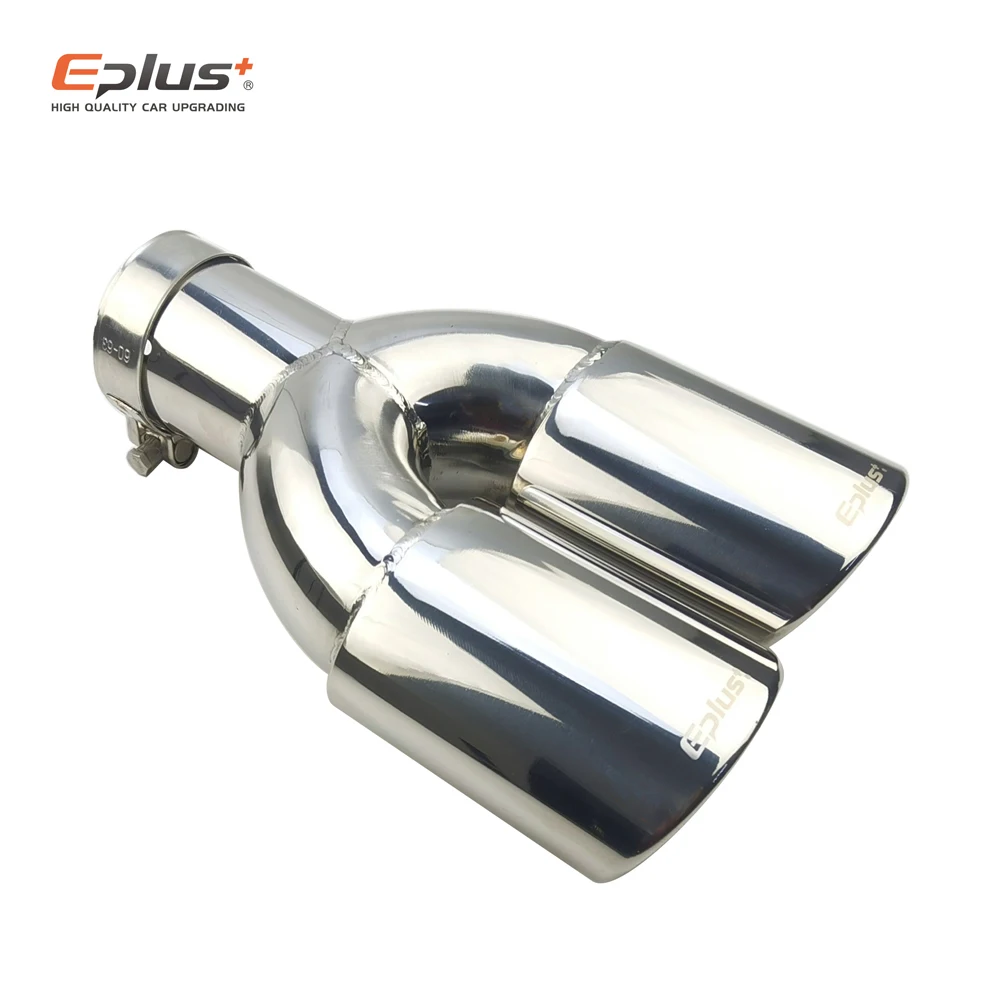 Eplus silenciador escape doble salida inoxidable universal 51/63mm - imagen 3
