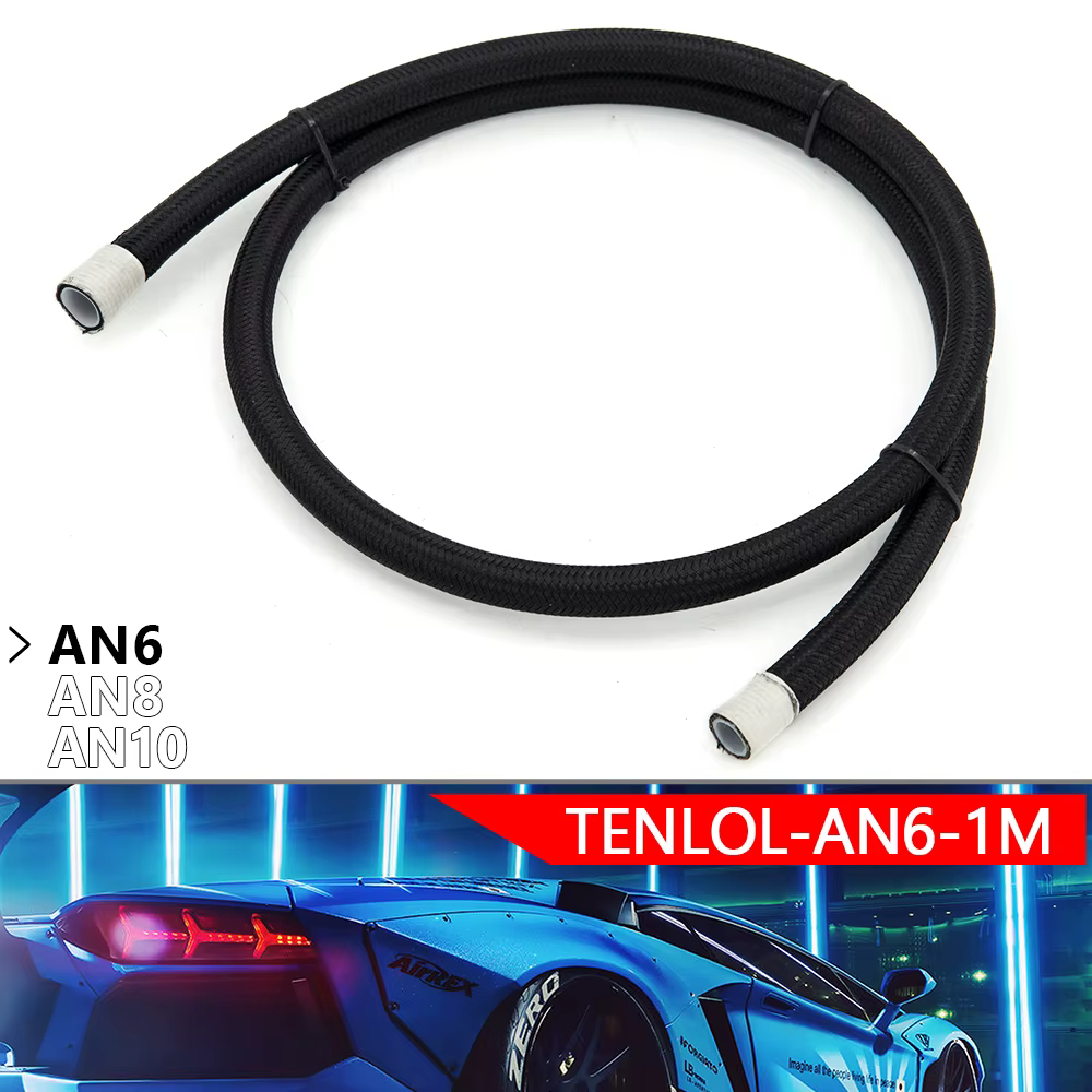 Manguera de combustible trenzada PTFE E85 AN6 AN8 AN10 – Universal 1 M - imagen 2