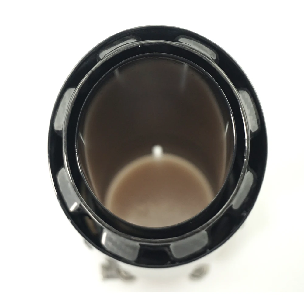 Punta de escape carbono forma bala acero inoxidable negro tuning - imagen 5