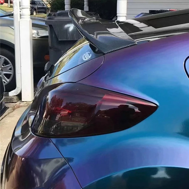 Para Veloster (solo Turbo) pico de pato trasero de fibra de vidrio tipo SC (con orificio para luz de freno) para techo divisor de alerón Veloster FRP