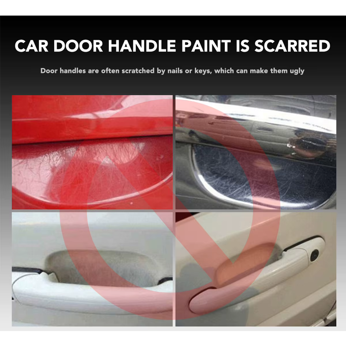 Protector fibra carbono manija puerta – Universal auto Opel, Kia, Ford - imagen 3