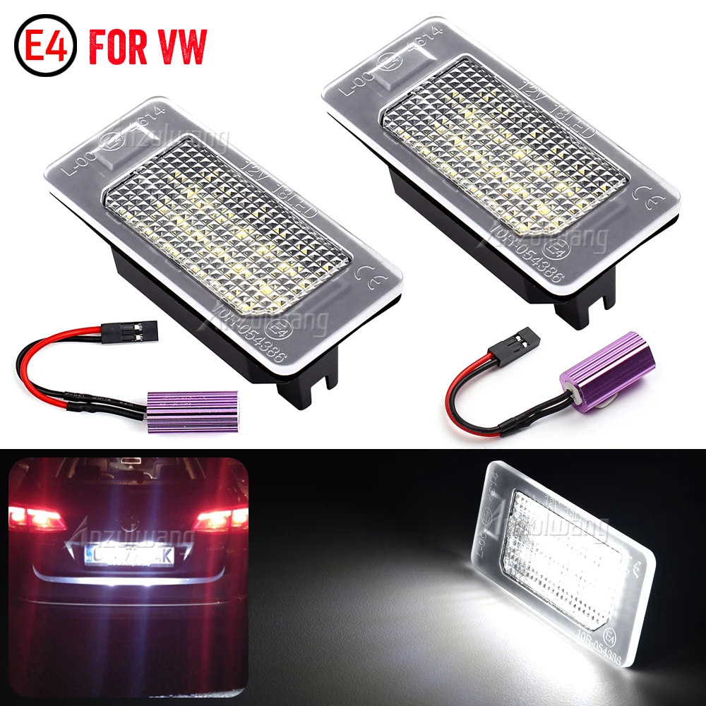 Lámparas LED de matrícula VW Golf MK6, Passat B6/B7 y Audi A3