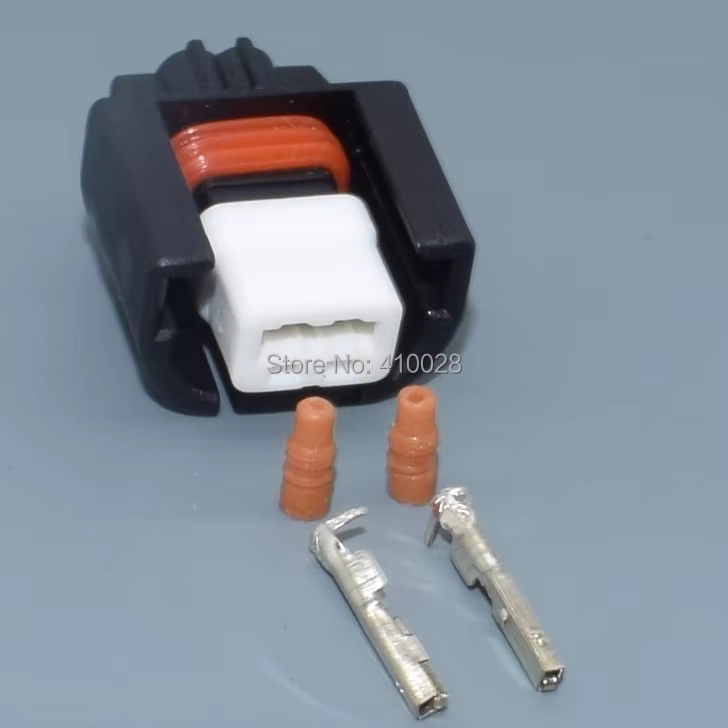Detalle del cableado y los terminales del conector