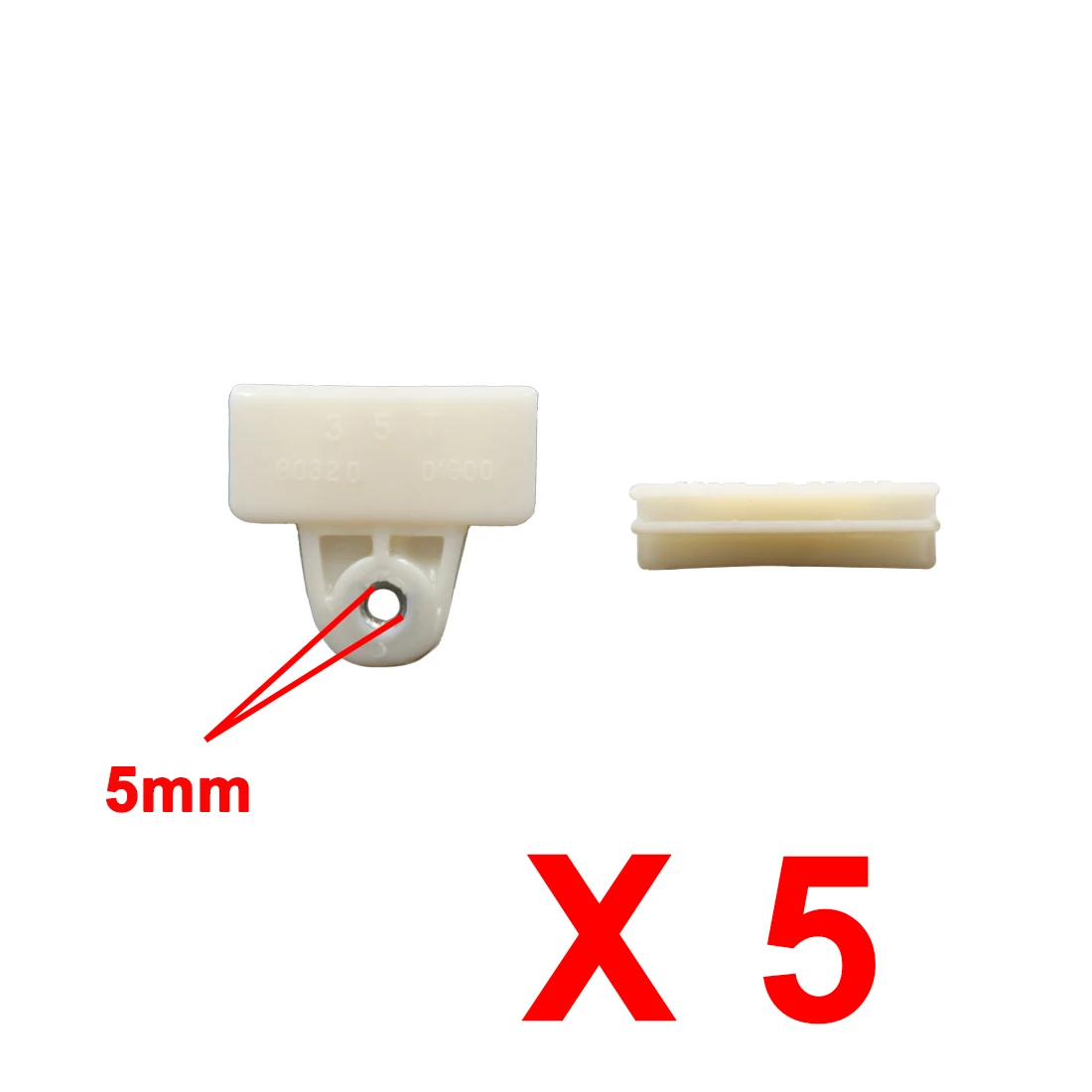 80320-01G00 Clips de sujeción de ventanilla para Nissan - imagen 3