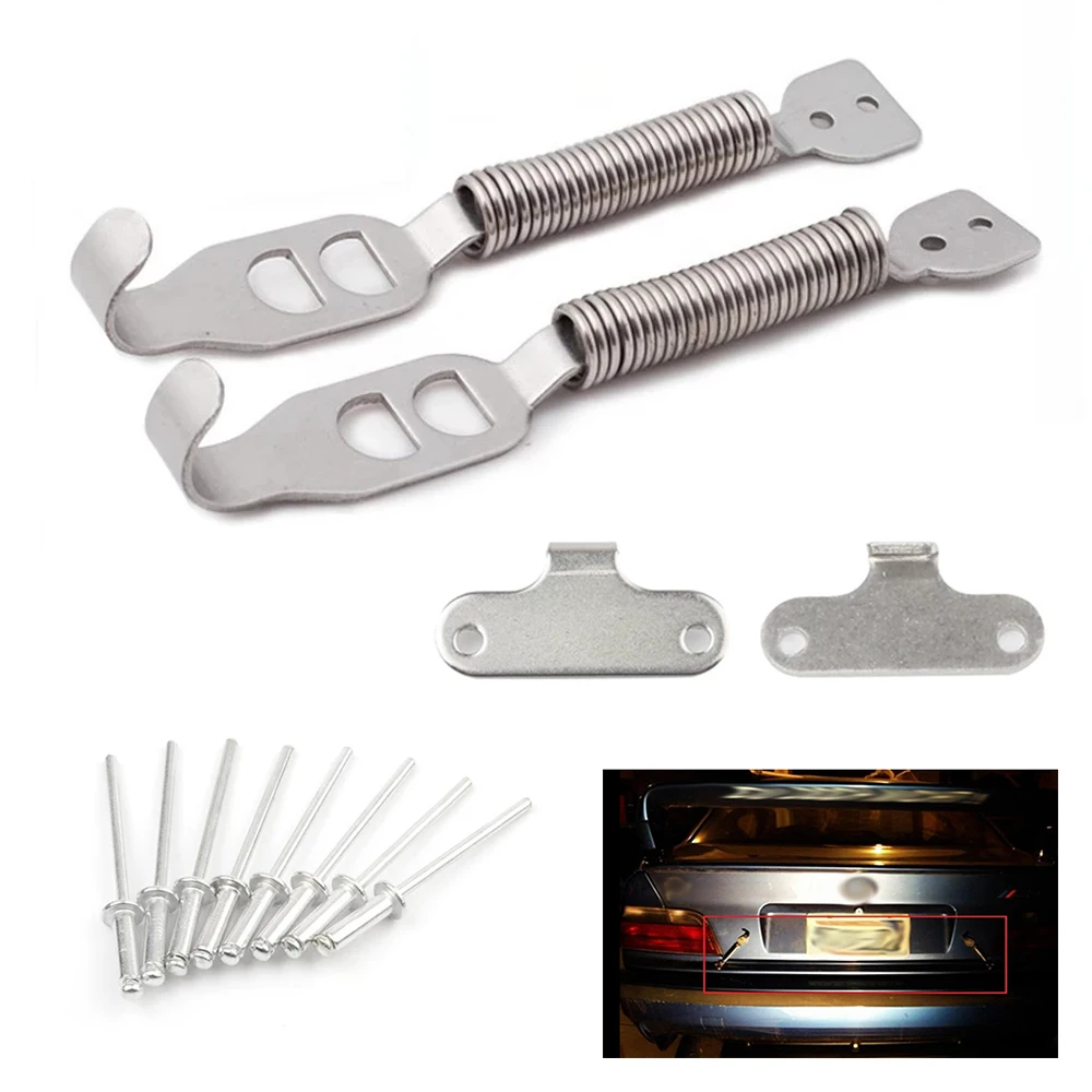 Kit clips muelles capó acero inoxidable para coche deportivo