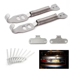 Kit clips resortes capó acero inoxidable coche deportivo