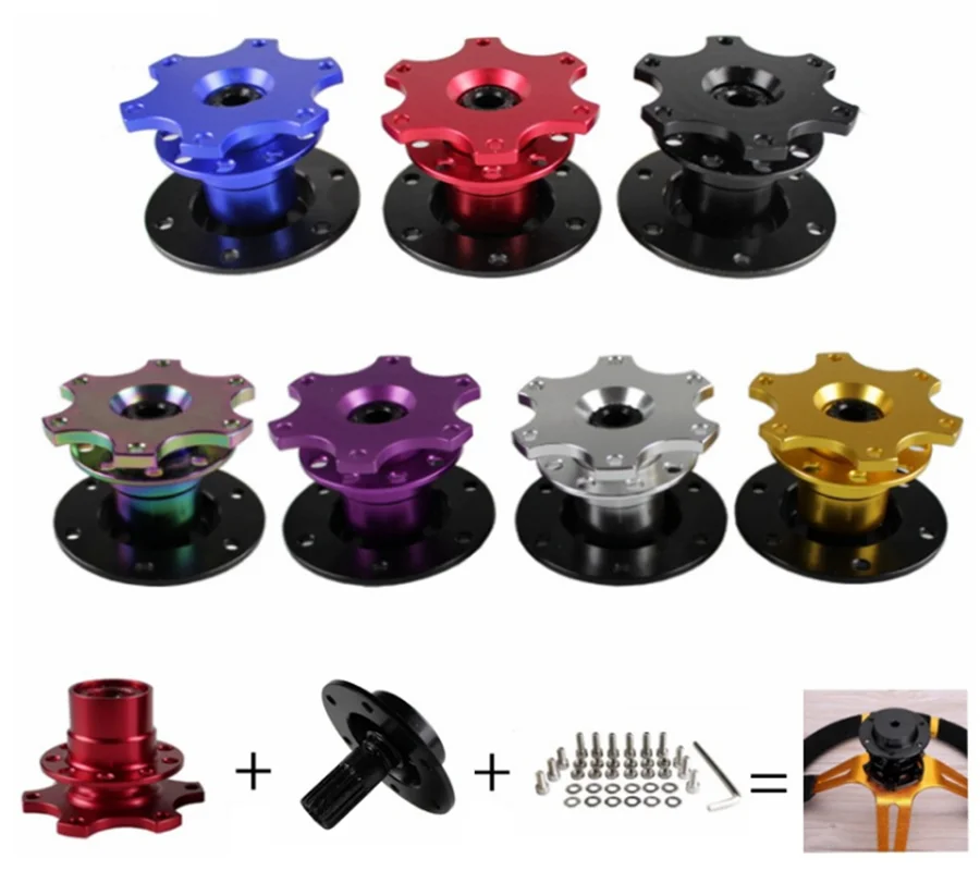 Kit universal de liberación rápida para volante de 6 tornillos