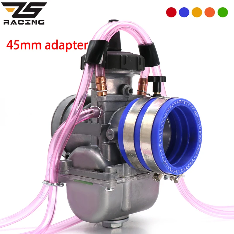 Manguito de admisión de goma ZS Racing para carburador Keihin PWK