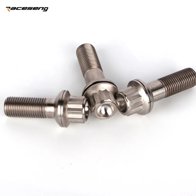Perno antirrobo de rueda de titanio GR5 para Porsche 911 y Audi - imagen 2