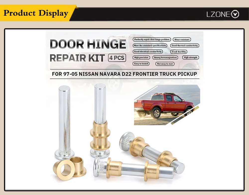 Detalle de los componentes del kit de reparación
