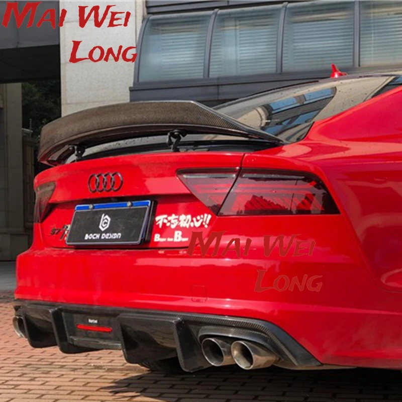 Alerón trasero fibra de carbono estilo R Audi A7 S7 RS7 - imagen 2