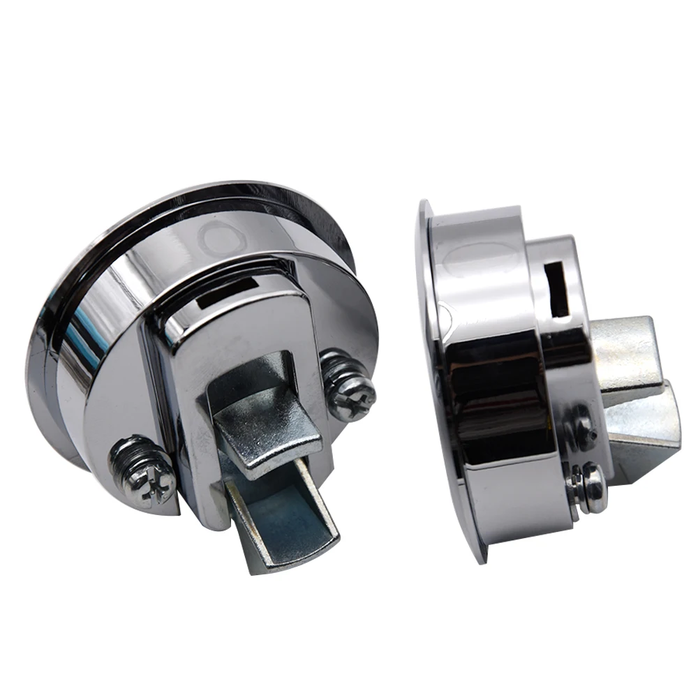Cerradura empotrada de inox con tapa redonda para barco, yate y coche - imagen 3