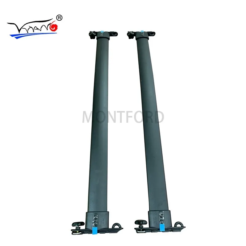 Barras laterales de aleación de aluminio para coche Toyota 4runner, portaequipajes con rieles cruzados, 2 piezas, 2005-2019 - imagen 3