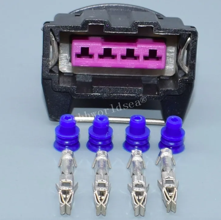 Shhworldsea 282192-1 Conector EV1 hembra de 4 pines para inyector y bobina - imagen 5