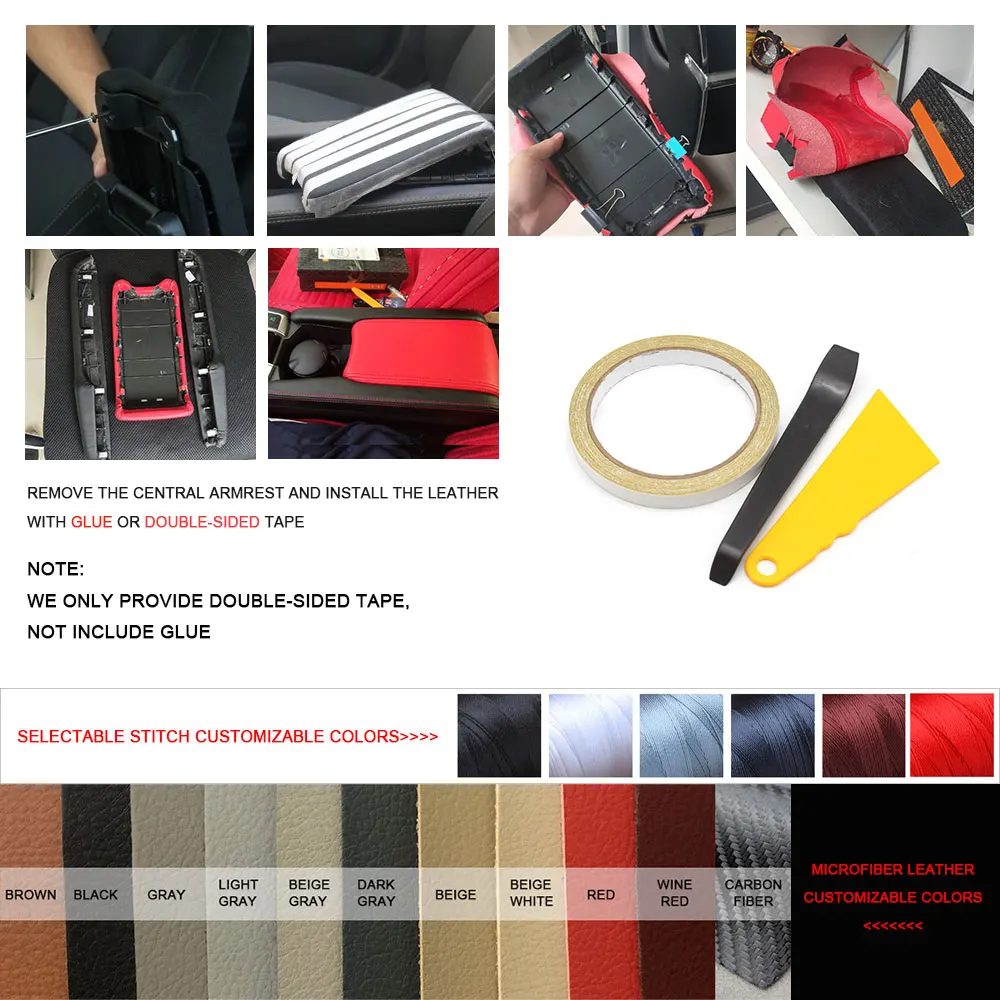Funda de cuero para reposabrazos Lexus IS250/IS350 2014-2017 - imagen 5