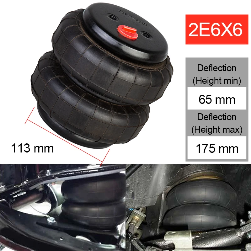 FD70-13 2E6X6 Bolsa de aire para suspensión neumática 1/2 NPT