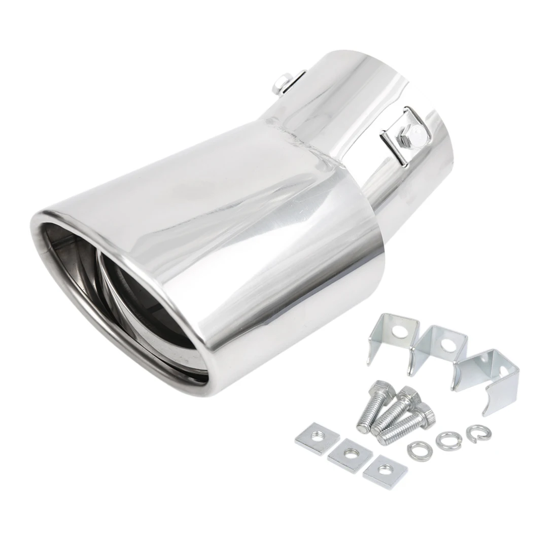X AUTOHAUX Silenciador de escape universal para coche 4,45-6,35 cm - imagen 5