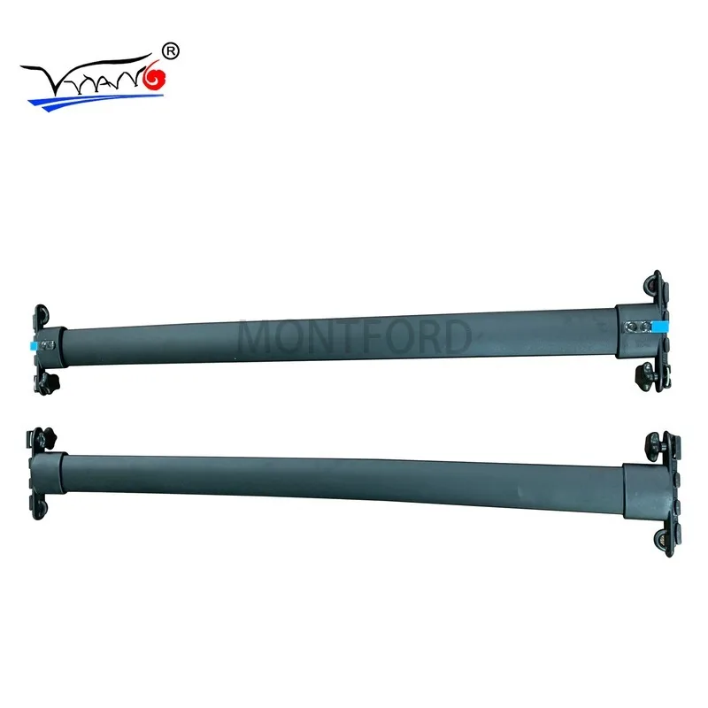 Barras laterales de aleación de aluminio para coche Toyota 4runner, portaequipajes con rieles cruzados, 2 piezas, 2005-2019 - imagen 2