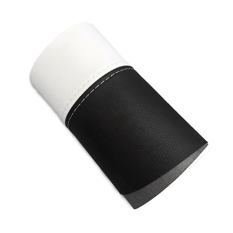 4 Uds cubierta de reposabrazos de puerta de cuero suave para Nissan Qashqai J11 2016 2017 2018 cubierta de Panel de reposabrazos de puerta Interior pegatina embellecedora - imagen 2