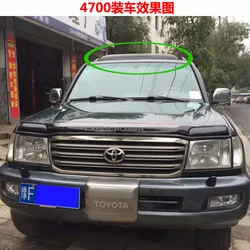 Alerón de techo translúcido PVC y visera para Toyota LC80 1990-97
