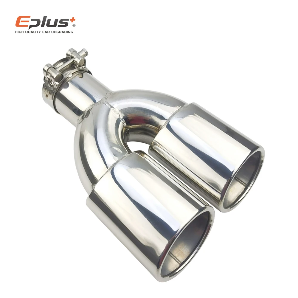 Eplus silenciador escape doble salida inoxidable universal 51/63mm - imagen 5