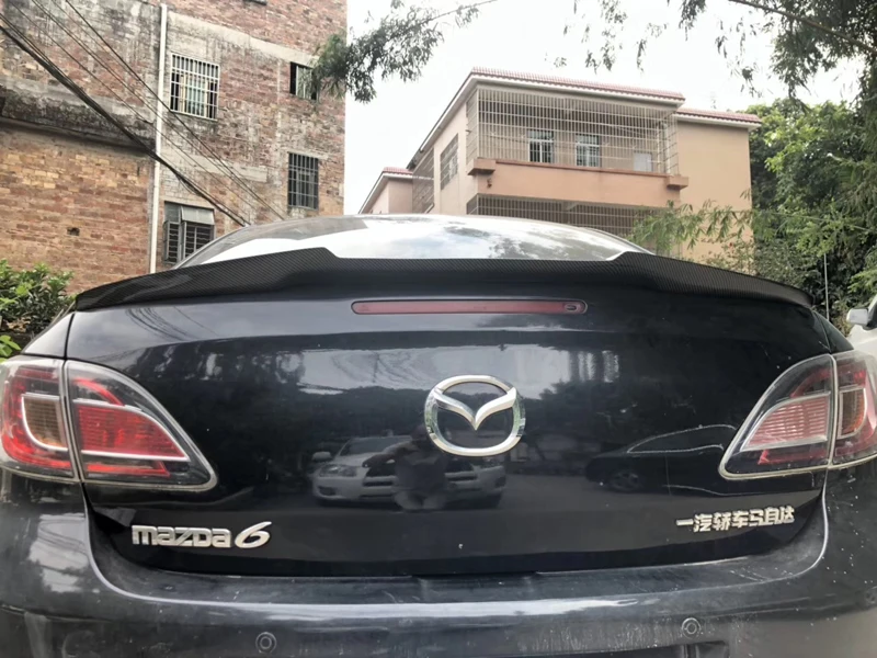 Alerón trasero de fibra de carbono brillante para Mazda 6 (2009-2015) - imagen 2
