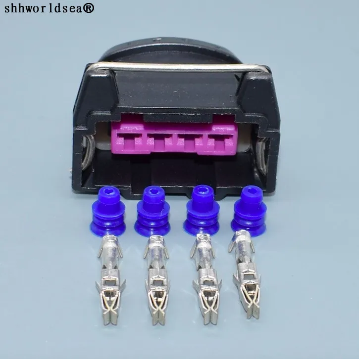 Shhworldsea 282192-1 Conector EV1 hembra de 4 pines para inyector y bobina - imagen 3