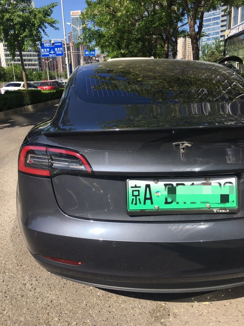 Alerón de maletero en fibra de carbono para Tesla Model 3 2017-2021 - imagen 2