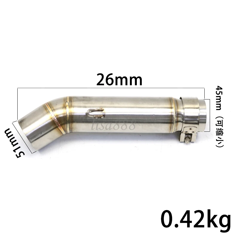 Tubo enlace escape modificado Honda Hornet 600 CB600F - imagen 2