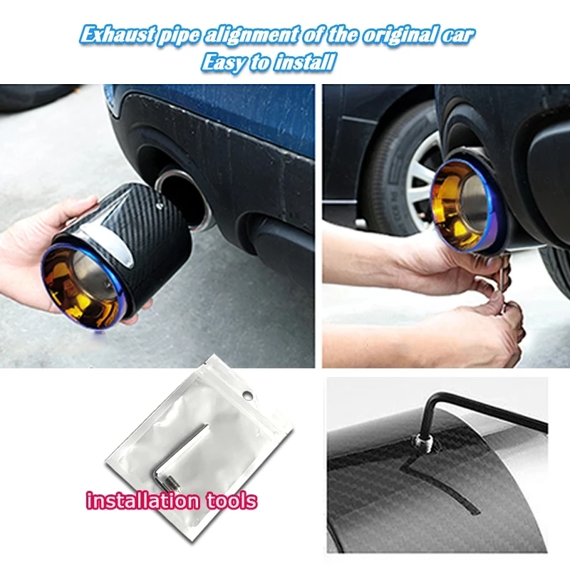 Punta de escape SUMSOO de fibra de carbono – MINI Cooper S F54-F60 - imagen 4