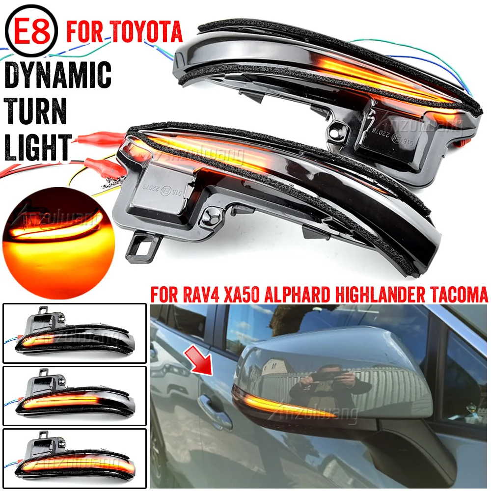 Espejo lateral LED dinámico para Toyota