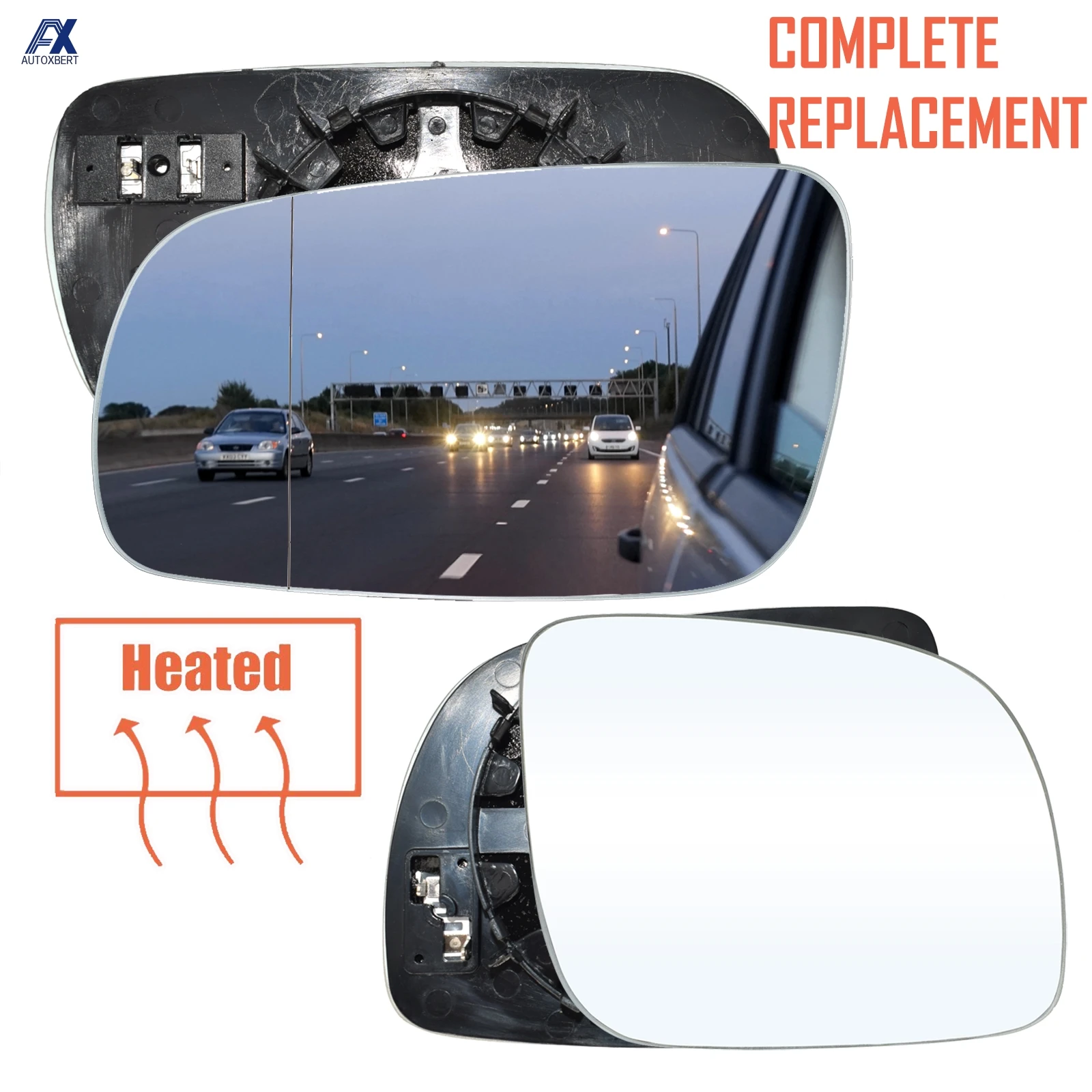 Espejo retrovisor lateral convexo para VW Golf MK4, Bora, Jetta (1996-2004)