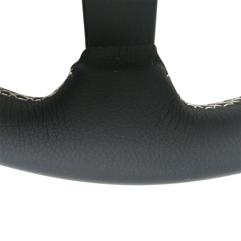 Volante de carreras Spceddy 370 mm de cuero con bocina - imagen 3